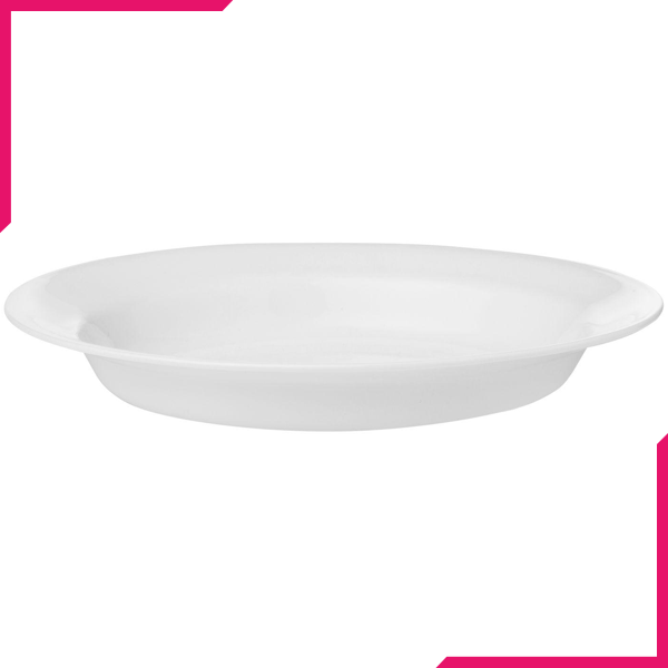 Corelle Livingware 15oz Rimmed Plate Winter Frost White - bakeware bake house kitchenware bakers supplies baking