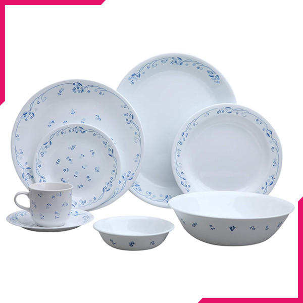 Corelle Livingware Series 76 Pcs Set Provincial Blue - bakeware bake house kitchenware bakers supplies baking