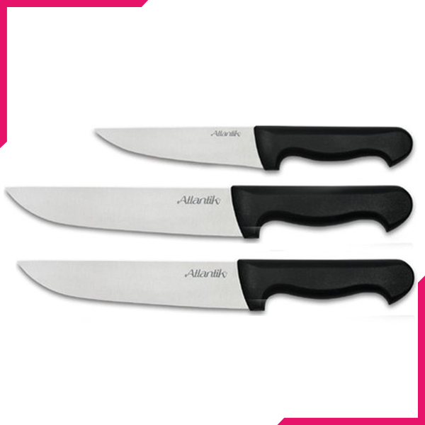 Pirge Atlantik Multipurpose Knife Set 3Pcs - bakeware bake house kitchenware bakers supplies baking