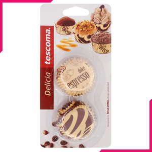 Tescoma Delicia Mini Cupcake Liner Coffee Theme - bakeware bake house kitchenware bakers supplies baking