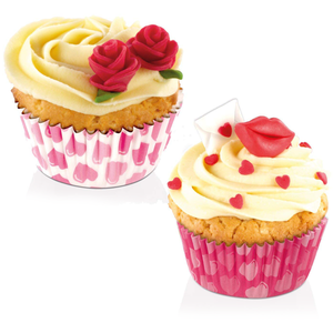 Tescoma Delicia Mini Cupcake Liner Hearts - bakeware bake house kitchenware bakers supplies baking