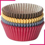 Tescoma Mini Cupcake Liner Coloured Paper - bakeware bake house kitchenware bakers supplies baking
