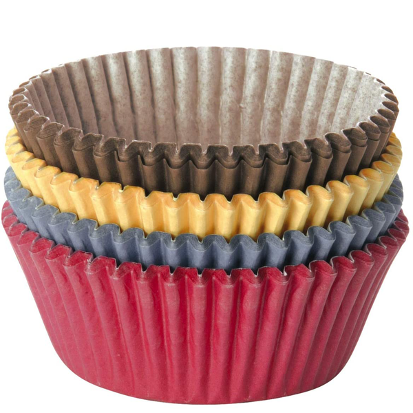 Tescoma Mini Cupcake Liner Coloured Paper - bakeware bake house kitchenware bakers supplies baking