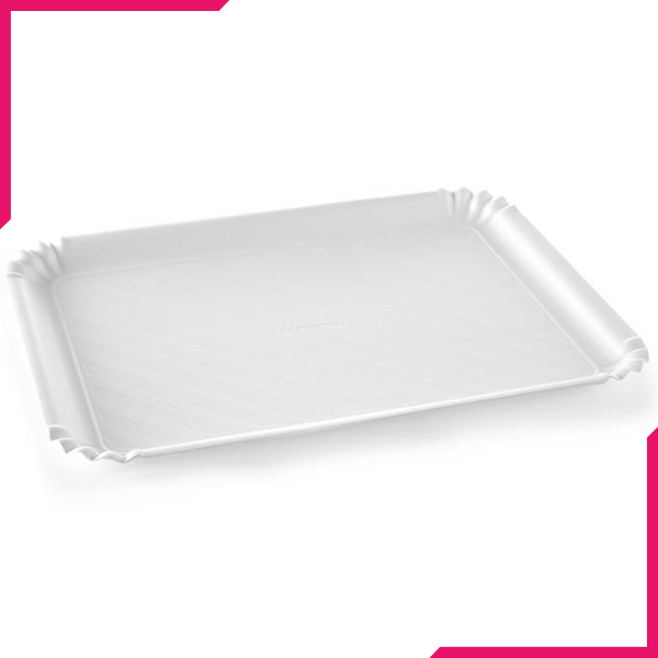 Tescoma Delicia Tray White 42x31cm - bakeware bake house kitchenware bakers supplies baking