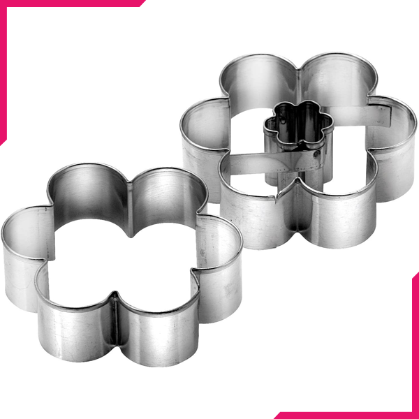 Tescoma Delicia 2pcs Flower Shortcake - bakeware bake house kitchenware bakers supplies baking