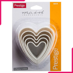 Prestige 5Pcs Heart Shape Pastry - bakeware bake house kitchenware bakers supplies baking