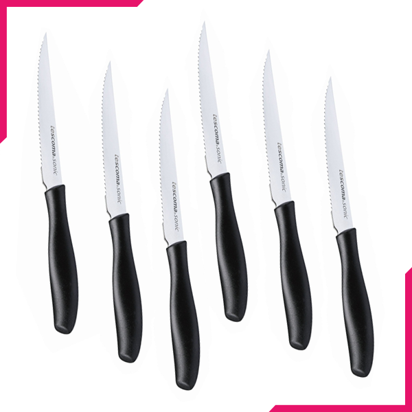 Tescoma  12cm 6Pcs Steak Knife Set - bakeware bake house kitchenware bakers supplies baking