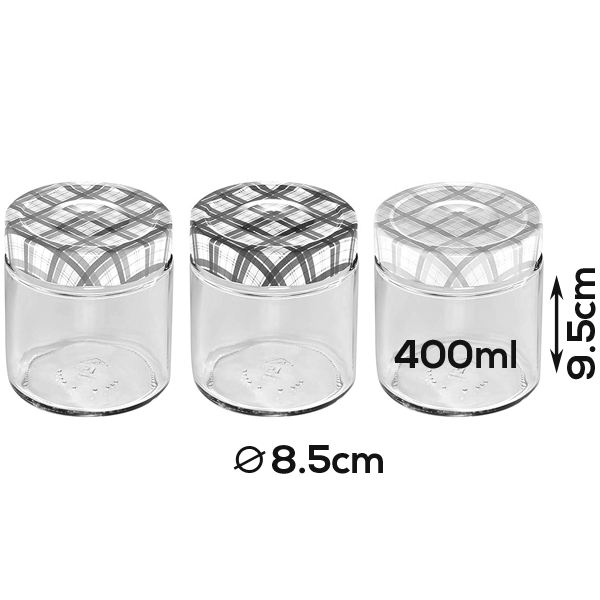 Tescoma Preserving Jars 400ml - bakeware bake house kitchenware bakers supplies baking