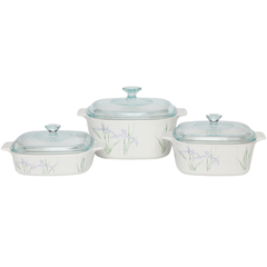 CorningWare Classics 6pc Casserole Set - Shadow Iris