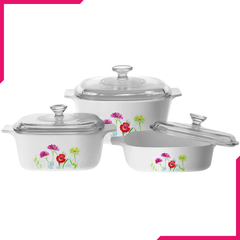 Corningware 6 Pcs Casserole Set - Daisy Feild - bakeware bake house kitchenware bakers supplies baking