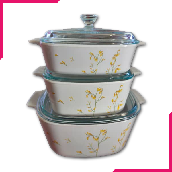 Corningware 6 Pcs Casserole Set - Kobe - bakeware bake house kitchenware bakers supplies baking