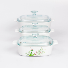 Corningware 6 Pcs Casserole Set - Provence Garden - bakeware bake house kitchenware bakers supplies baking