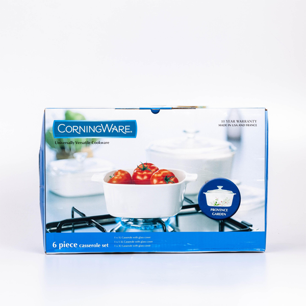 Corningware 6 Pcs Casserole Set - Provence Garden - bakeware bake house kitchenware bakers supplies baking