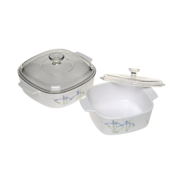 Corningware 4 Pcs Casserole Set - Shadow Iris - bakeware bake house kitchenware bakers supplies baking