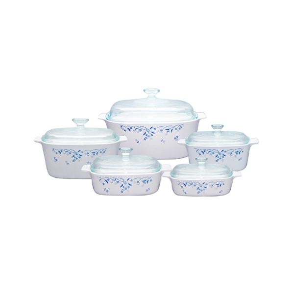 Corningware 10 Pcs Chef Classic Set Provincial Blue - bakeware bake house kitchenware bakers supplies baking