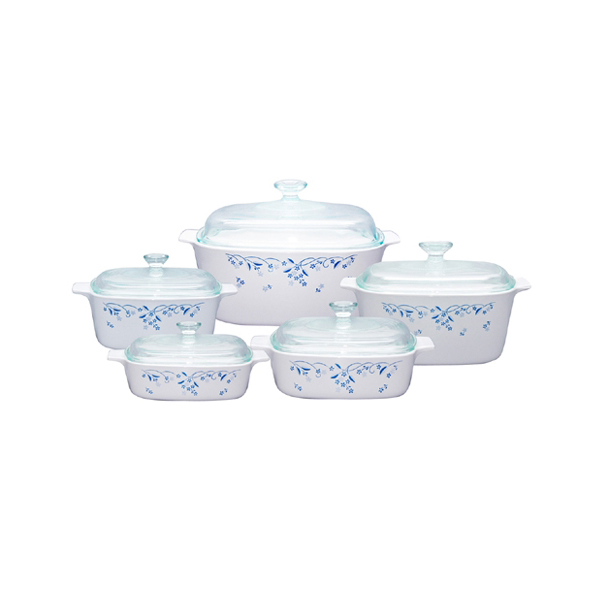 Corningware 10 Pcs Chef Classic Set Provincial Blue - bakeware bake house kitchenware bakers supplies baking