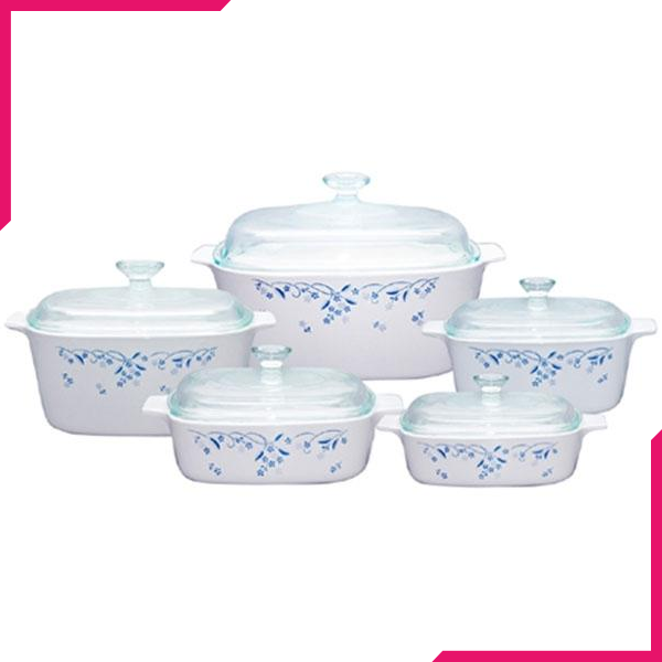 Corningware 10 Pcs Chef Classic Set Provincial Blue - bakeware bake house kitchenware bakers supplies baking
