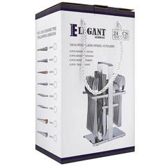 Elegant Cutlery Set 24Pcs -BsDot Silver