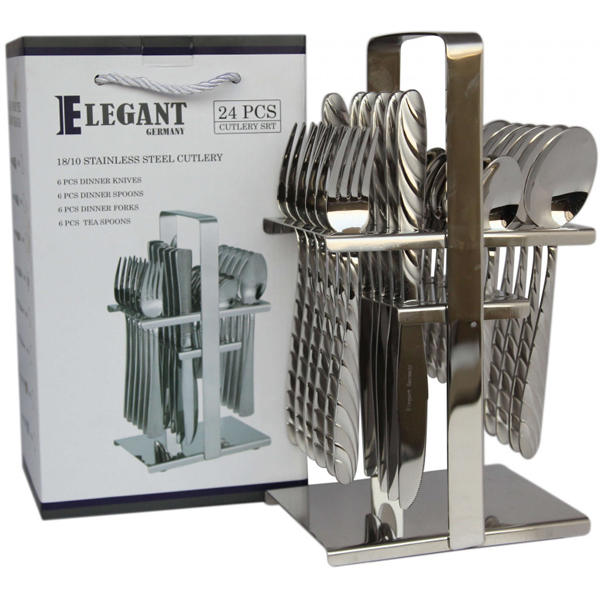 Elegant Cutlery Set 24Pcs - 4Line - bakeware bake house kitchenware bakers supplies baking