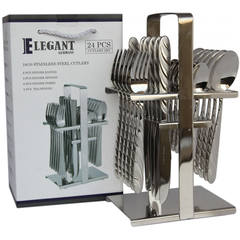 Elegant Cutlery Set 24Pcs - 4Line - bakeware bake house kitchenware bakers supplies baking