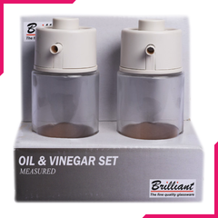 Brilliant Glassware Oil & Vinegar Set - bakeware bake house kitchenware bakers supplies baking