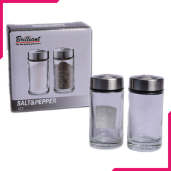 Brilliant Glassware Salt & Pepper Set - bakeware bake house kitchenware bakers supplies baking