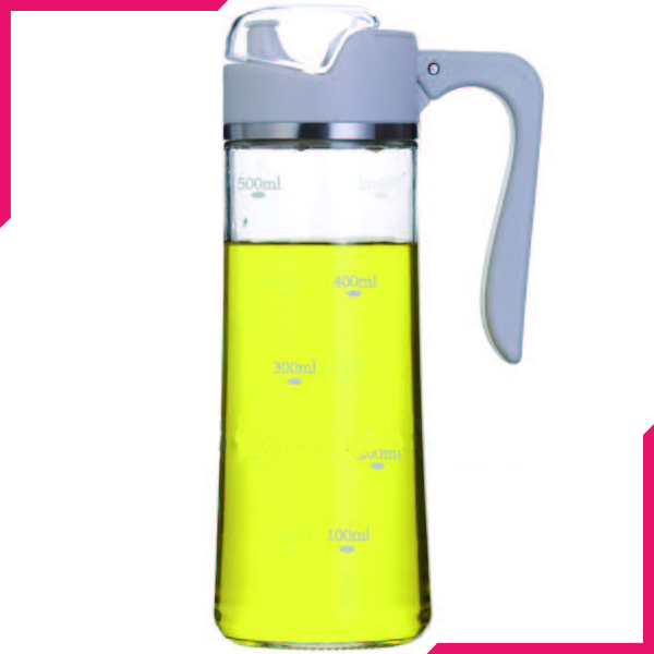 Brilliant Glassware Oil & Vinegar Bottle Grey - 500ml - bakeware bake house kitchenware bakers supplies baking