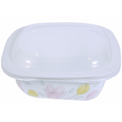 Corelle 1.41L Square Dish Elegant City W/ Glass Cover & Plastic Lid - bakeware bake house kitchenware bakers supplies baking