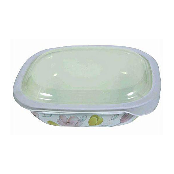 Corelle 1.89L Oblong Dish Elegant City with plastic cover - bakeware bake house kitchenware bakers supplies baking