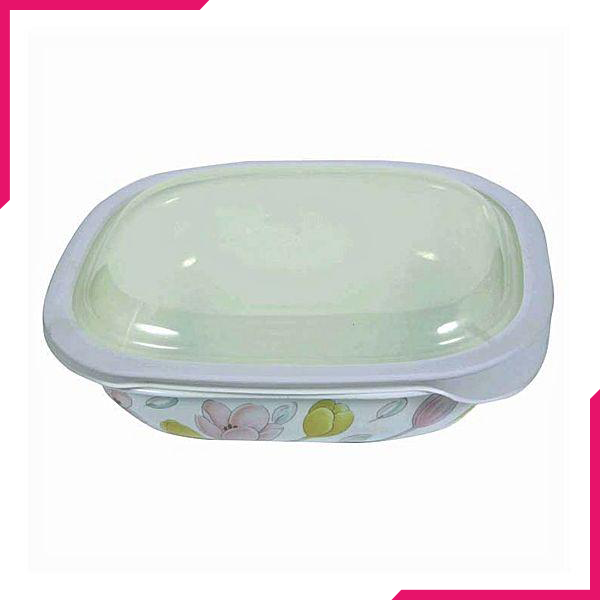 Corelle 1.89L Oblong Dish Elegant City with plastic cover - bakeware bake house kitchenware bakers supplies baking