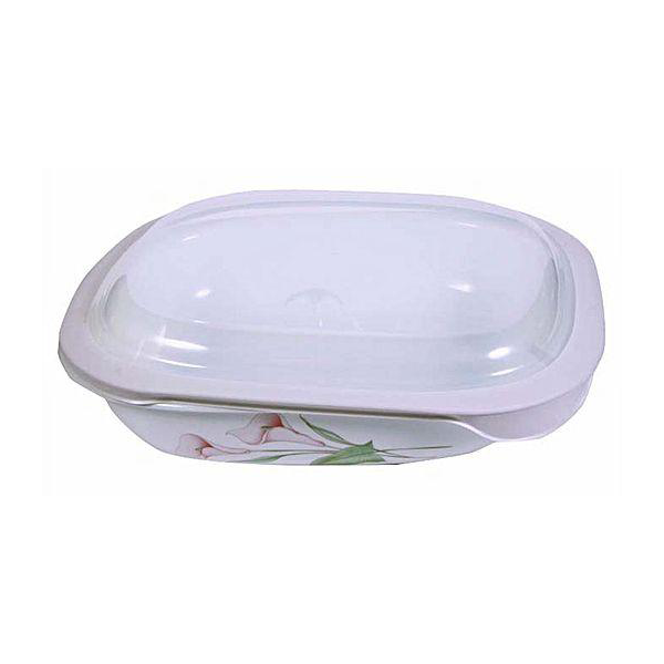 Corelle 1.89L Oblong Dish LillyVille with plastic cover - bakeware bake house kitchenware bakers supplies baking
