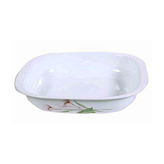 Corelle 1.89L Oblong Dish LillyVille with plastic cover - bakeware bake house kitchenware bakers supplies baking