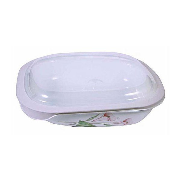 Corelle 1.89L Oblong Dish LillyVille with plastic cover - bakeware bake house kitchenware bakers supplies baking