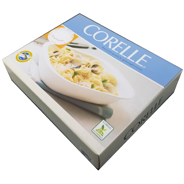 Corelle 1.89L Oblong Dish White with plastic cover - bakeware bake house kitchenware bakers supplies baking