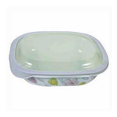 Corelle 2.83L Oblong Dish Elegant City with plastic cover - bakeware bake house kitchenware bakers supplies baking