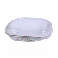 Corelle 2.83L Oblong Dish Lillyville with plastic cover - bakeware bake house kitchenware bakers supplies baking
