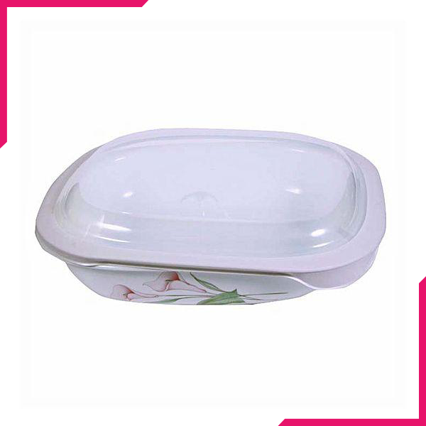 Corelle 2.83L Oblong Dish Lillyville with plastic cover - bakeware bake house kitchenware bakers supplies baking
