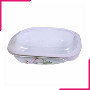 Corelle 2.83L Oblong Dish Lillyville with plastic cover - bakeware bake house kitchenware bakers supplies baking