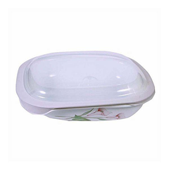 Corelle 2.83L Oblong Dish Lillyville with plastic cover - bakeware bake house kitchenware bakers supplies baking
