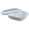 Corelle 2.83L Oblong Dish White Set with plastic cover - bakeware bake house kitchenware bakers supplies baking
