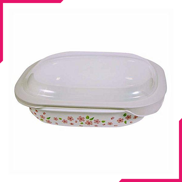 Corelle 2.83L Oblong Dish Sakura with plastic cover - bakeware bake house kitchenware bakers supplies baking