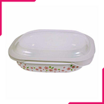 Corelle 2.83L Oblong Dish Sakura with plastic cover - bakeware bake house kitchenware bakers supplies baking