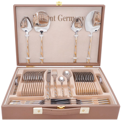 Elegant Cutlery Set 52Pcs -Golden Lines