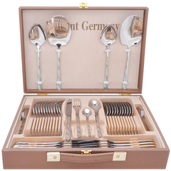 Elegant Cutlery Set 52Pcs -Silver Lines
