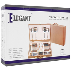 Elegant Cutlery Set 52Pcs -Silver Side Lines
