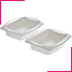 Symphony Rectangle Baker Set 2Pcs - bakeware bake house kitchenware bakers supplies baking