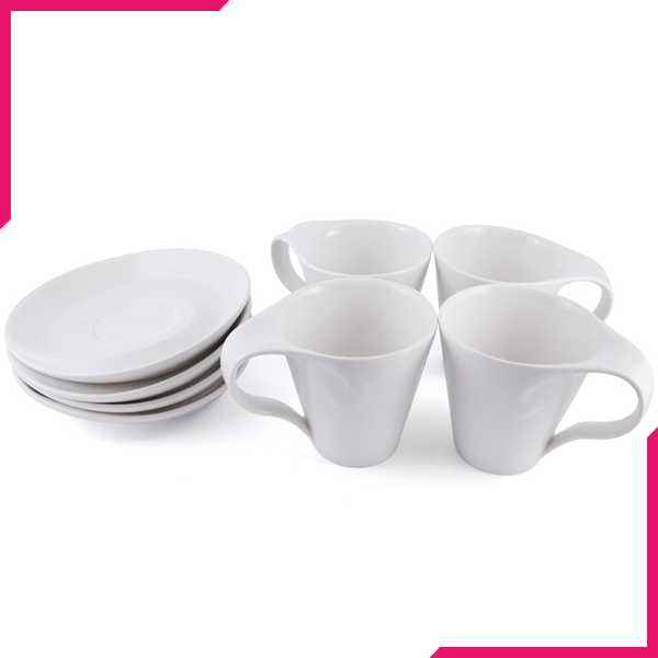 Symphony Cup/Saucer Set 8Pcs - bakeware bake house kitchenware bakers supplies baking