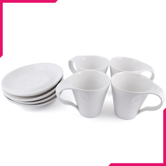 Symphony Cup/Saucer Set 8Pcs - bakeware bake house kitchenware bakers supplies baking