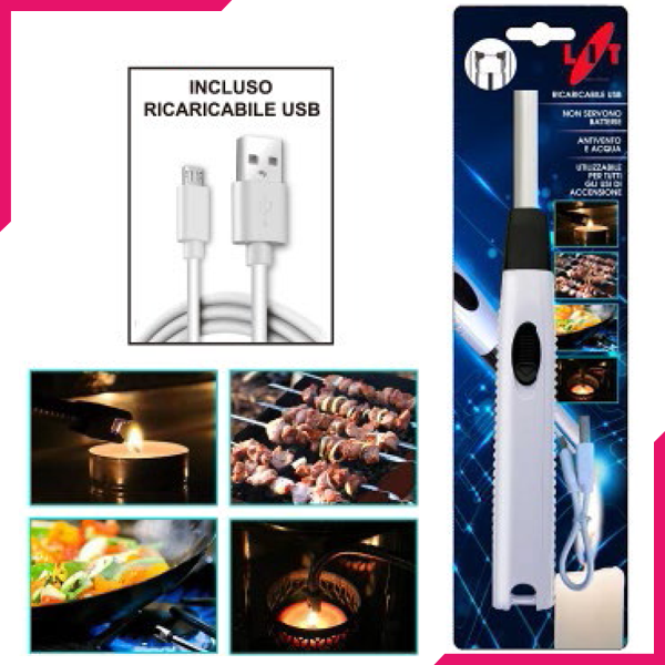 LIT Electro USB Lit Gas Lighter - bakeware bake house kitchenware bakers supplies baking