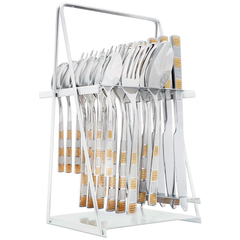 Elegant Cutlery Set 24Pcs -Golden